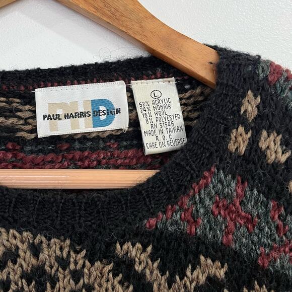 Vintage Paul Harris Design Mohair Wool Sweater Large - Picture 3 of 7